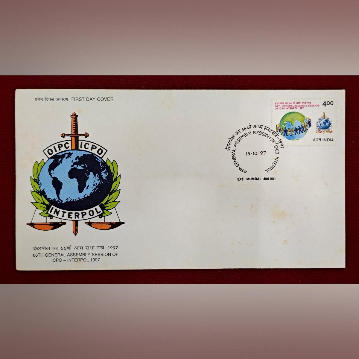 FDC - 66th General Assembly Session of ICPO–INTERPOL 1997 (Mumbai)