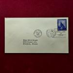 FDC:- United Nations 1958 “UN Headquarters — New York” 3¢ — New York, April 14, 1958