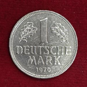 Federal Republic of Germany 1 Deutsche Mark 1970 Coin