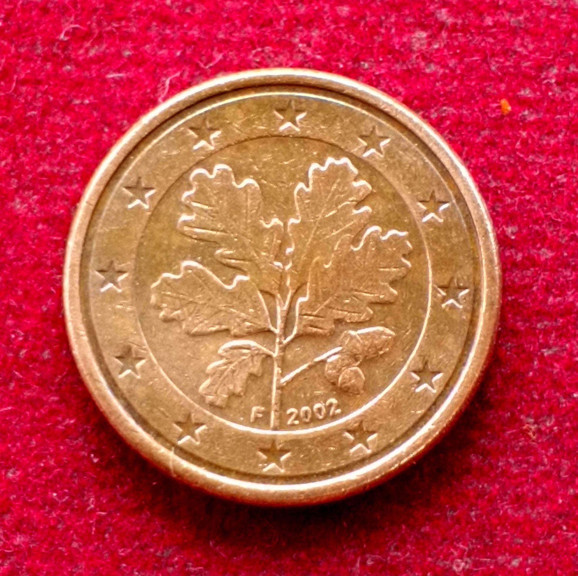 Federal Republic of Germany 1 Euro Cent 2002 Coin