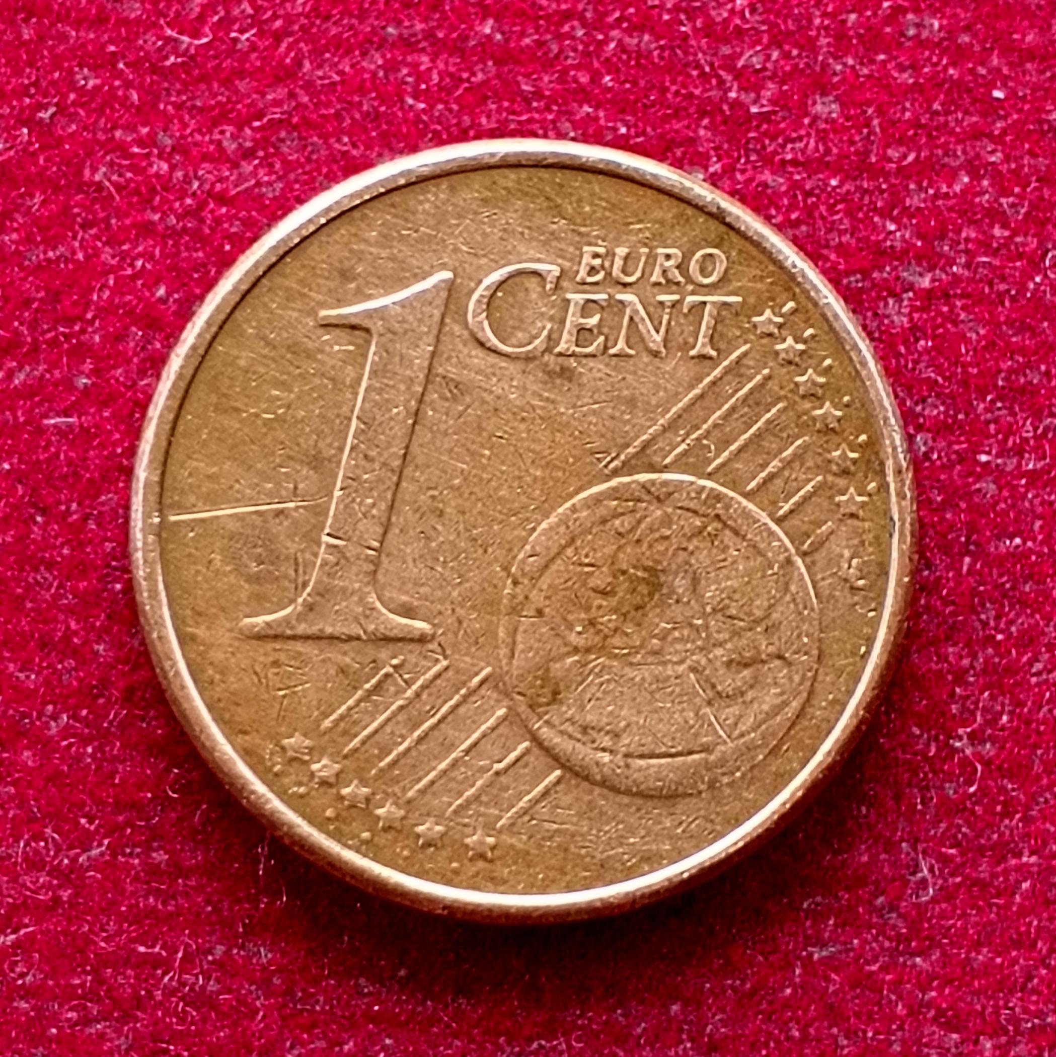 Federal Republic of Germany 1 Euro Cent 2002 Coin