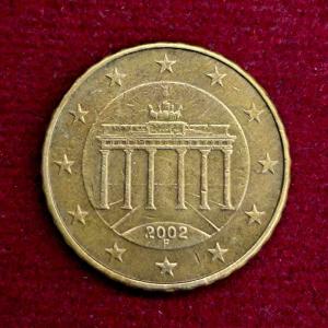 Federal Republic of Germany 10 Euro Cent 1st map 2002 Coin