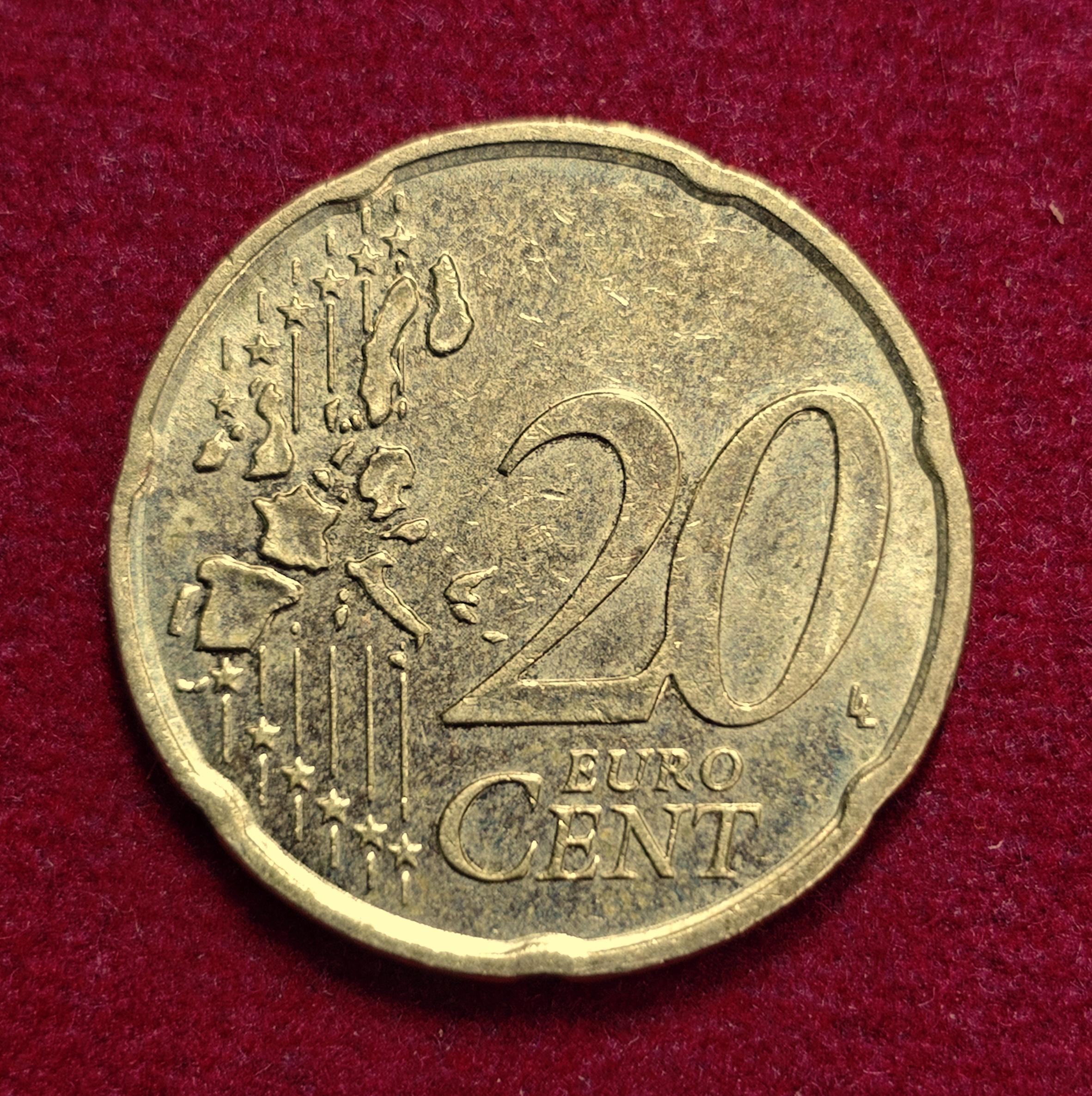 Federal Republic of Germany 20 Euro Cent 1st map 2006 Coin
