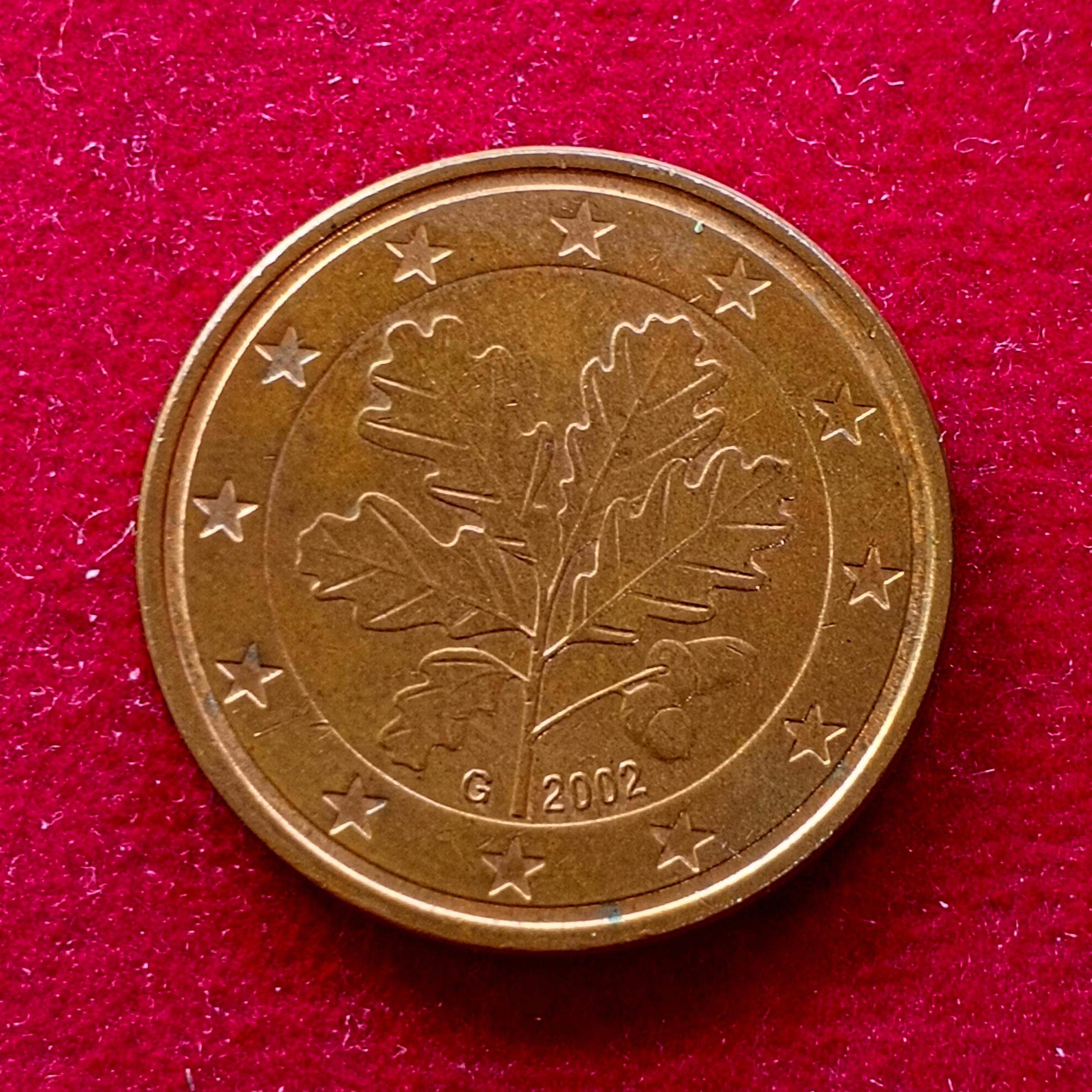 Federal Republic of Germany 5 Euro Cent 2002 Coin