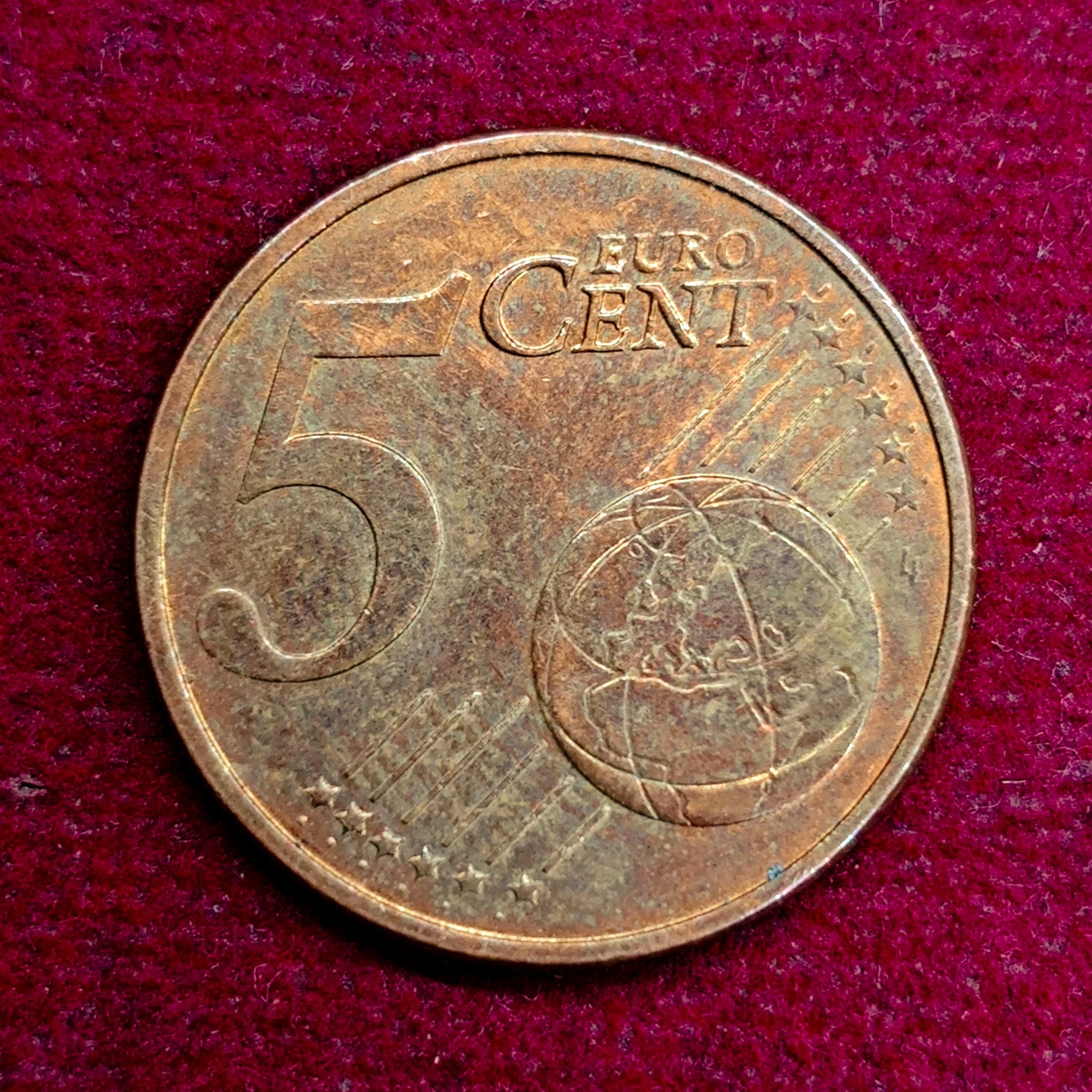 Federal Republic of Germany 5 Euro Cent 2012 Coin