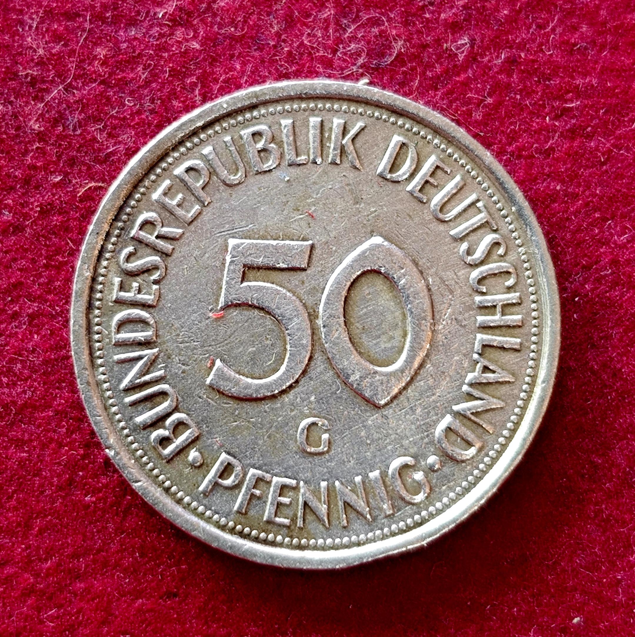 Federal Republic of Germany 50 Pfennig 1977 Coin