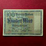 Federal state of Bavaria (Germany) 100 Mark 1922 Banknote
