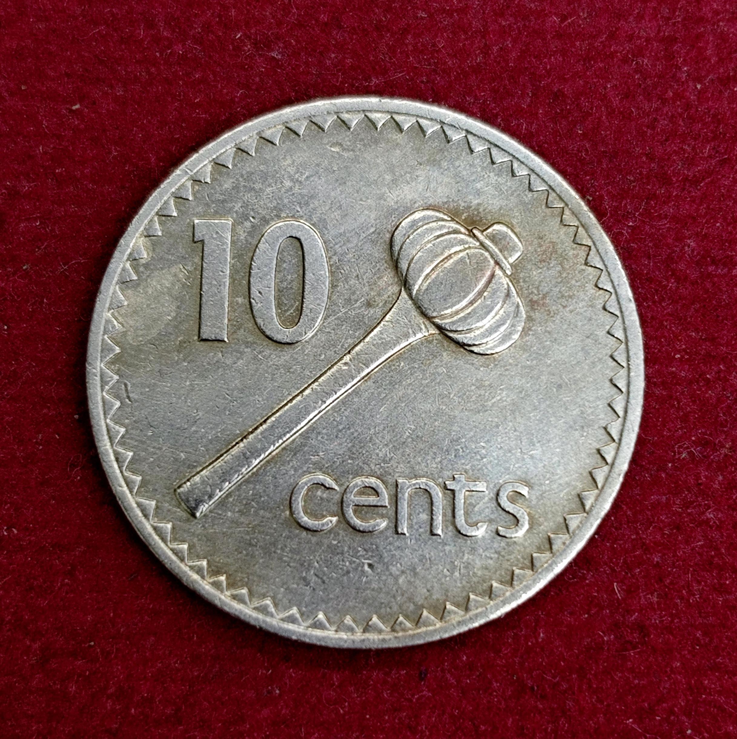 Fiji 10 Cents Elizabeth II 1980 Coin