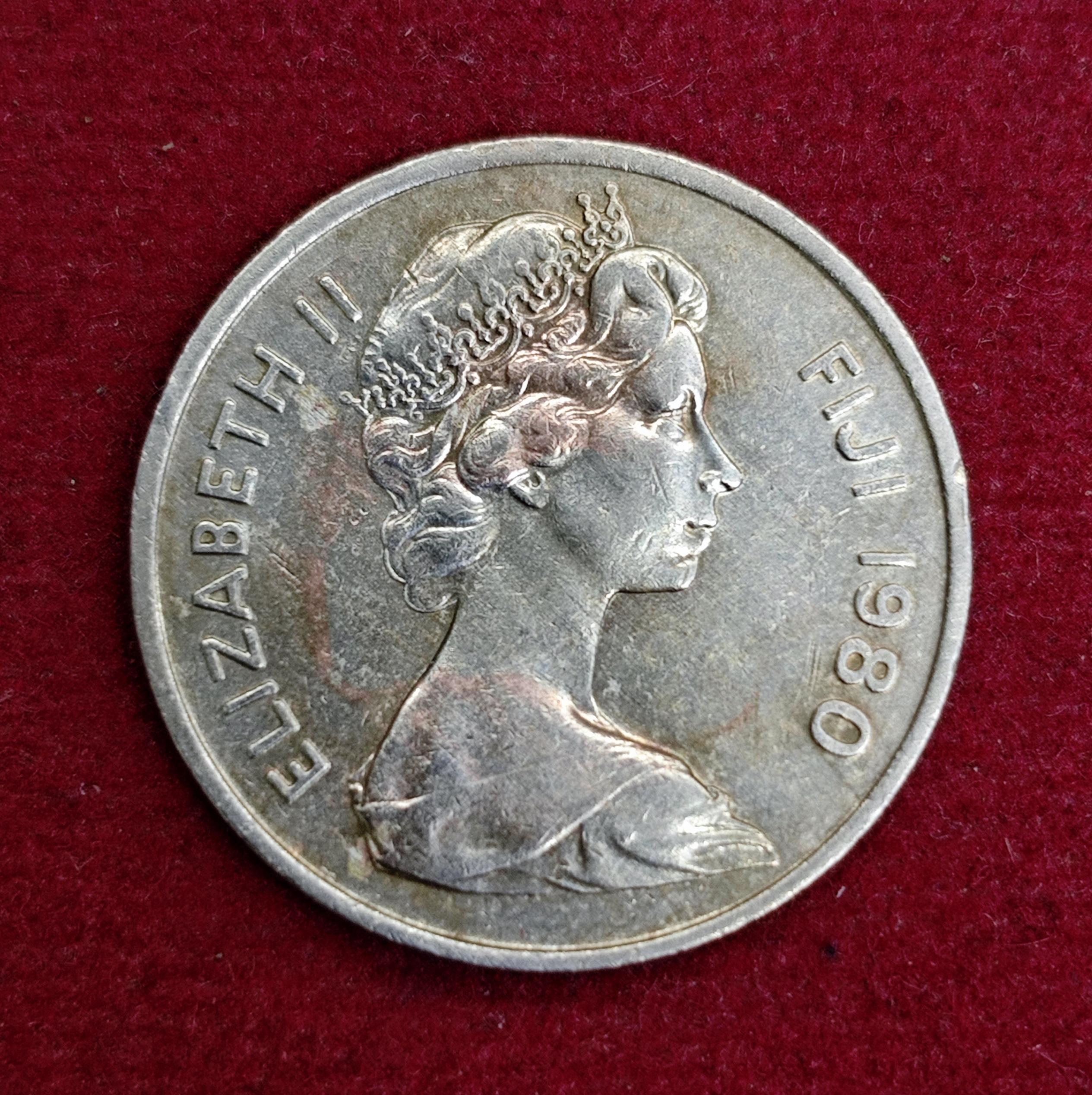 Fiji 10 Cents Elizabeth II 1980 Coin