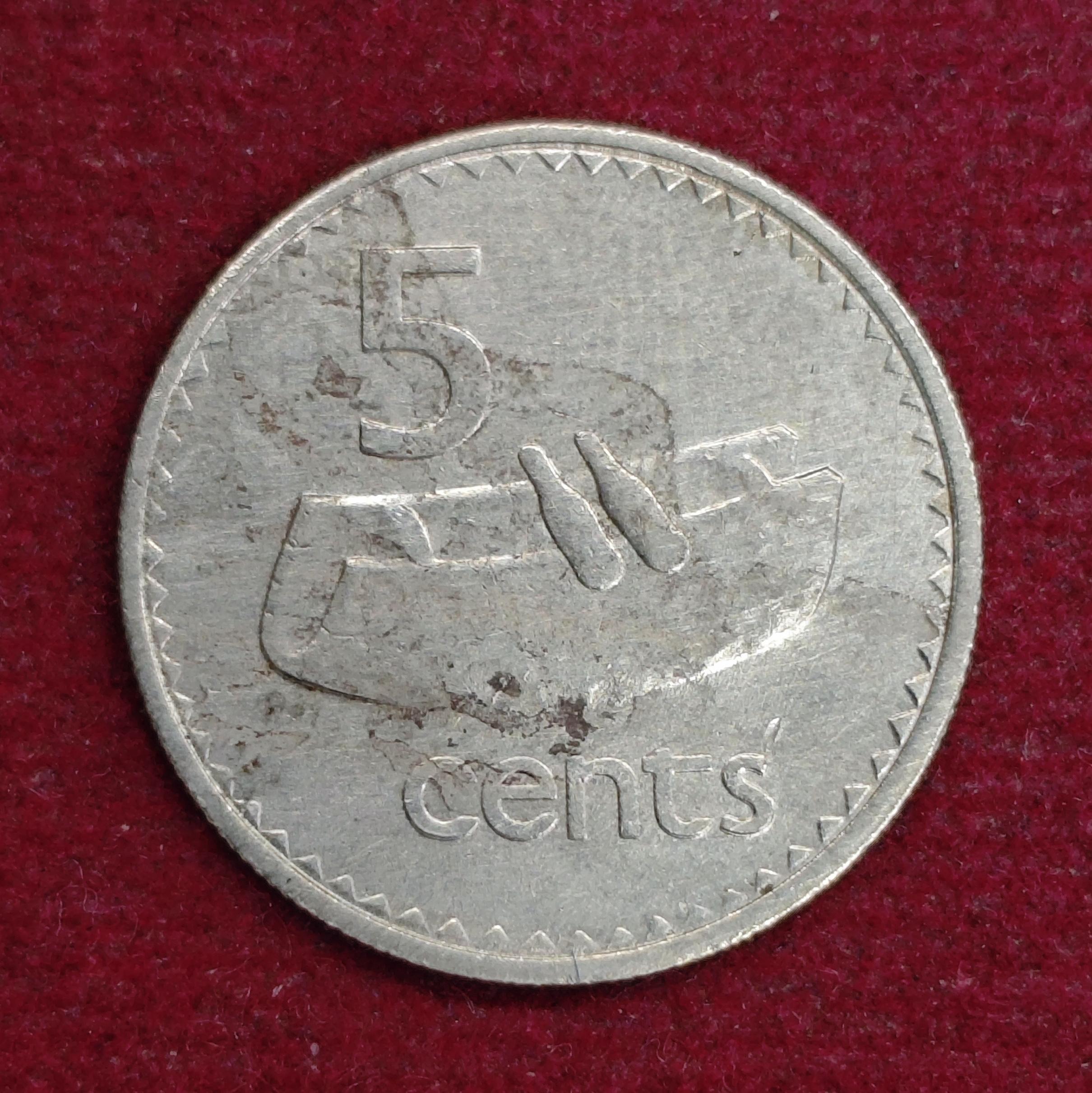 Fiji 5 Cents - Elizabeth II 1969 Coin