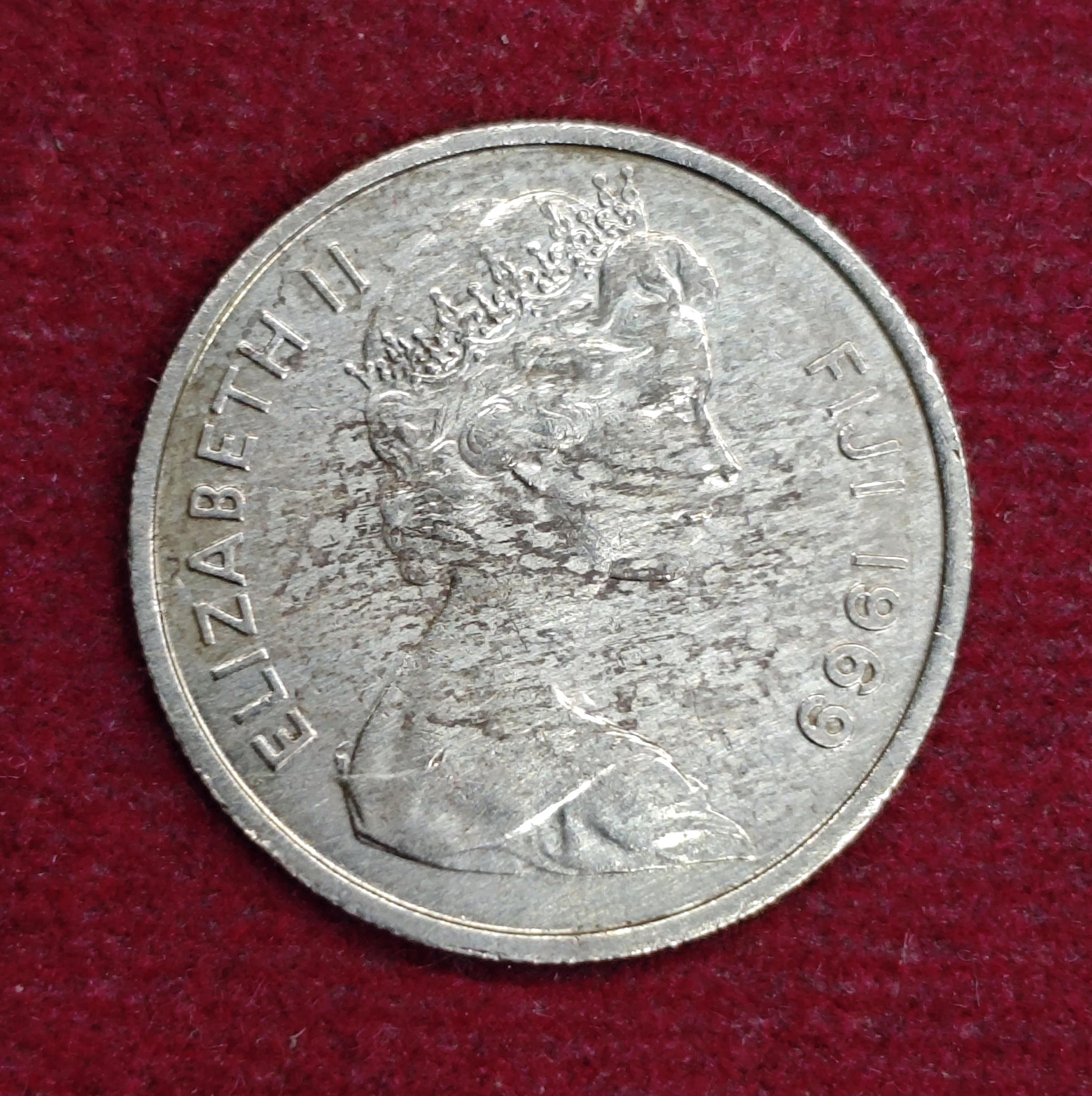 Fiji 5 Cents - Elizabeth II 1969 Coin