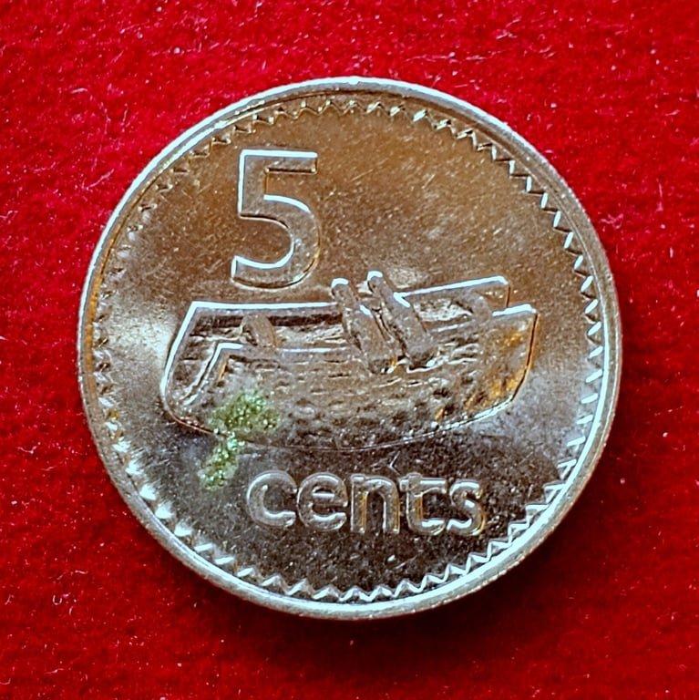 Fiji 5 Cents - Elizabeth II 1992 Coin