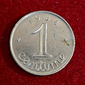 France 1 Centime 5th republic 1964 Coin