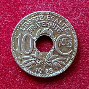 France 10 Centimes 1928 Coin