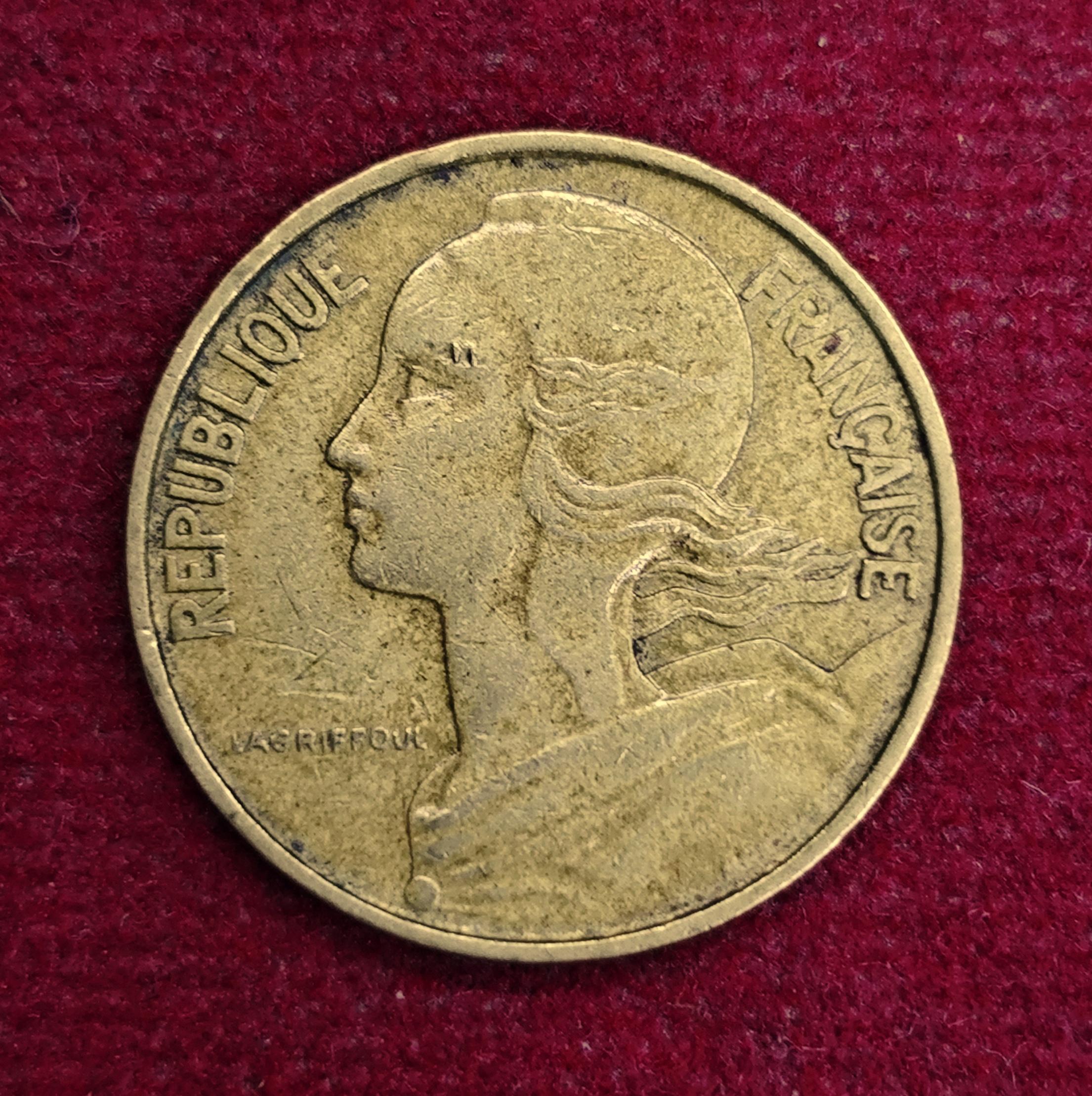 France 10 Centimes 1969 Coin