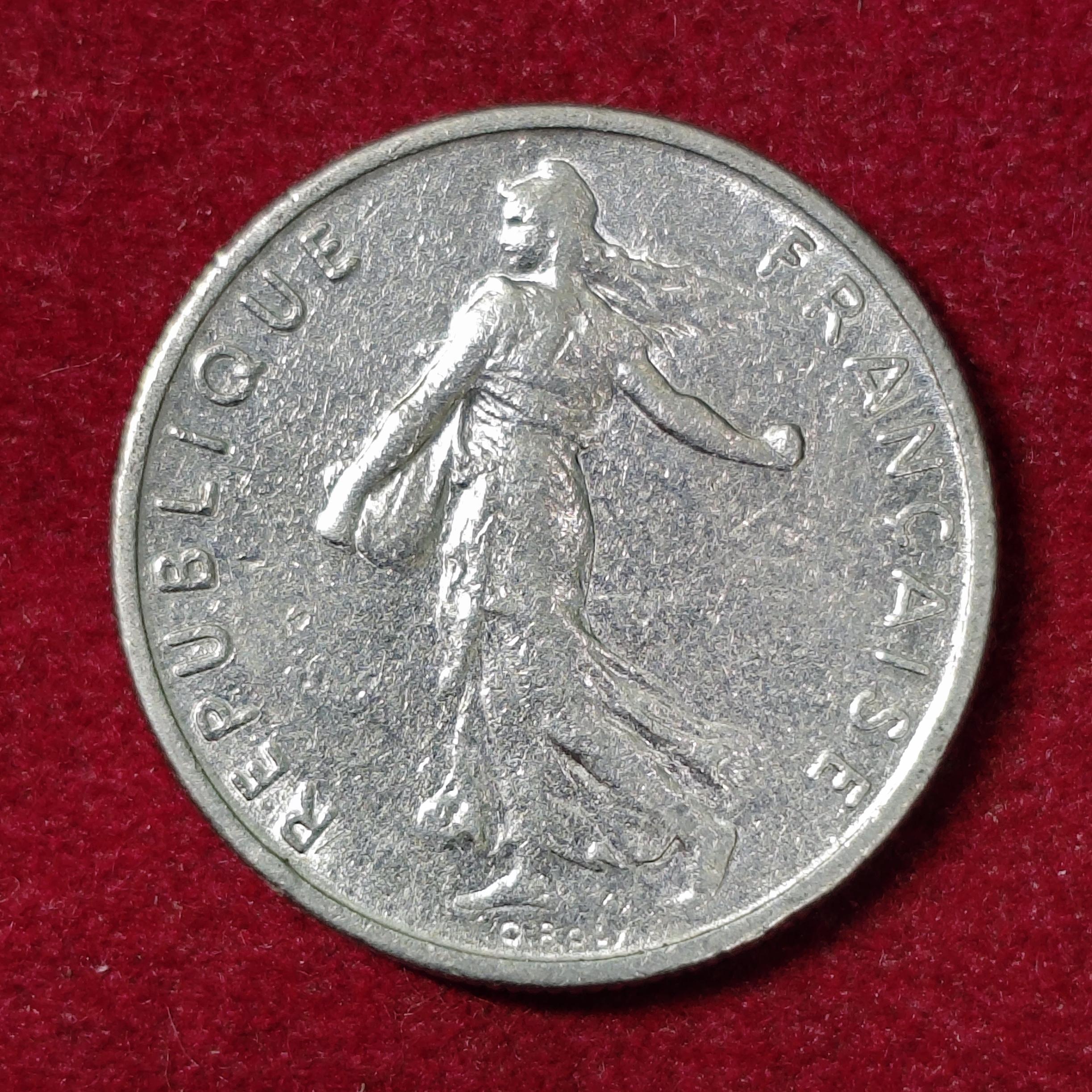 France 1/2 Franc signature "O. Roty" 1965 Coin