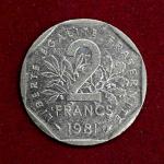 France 2 Francs 1981 Coin