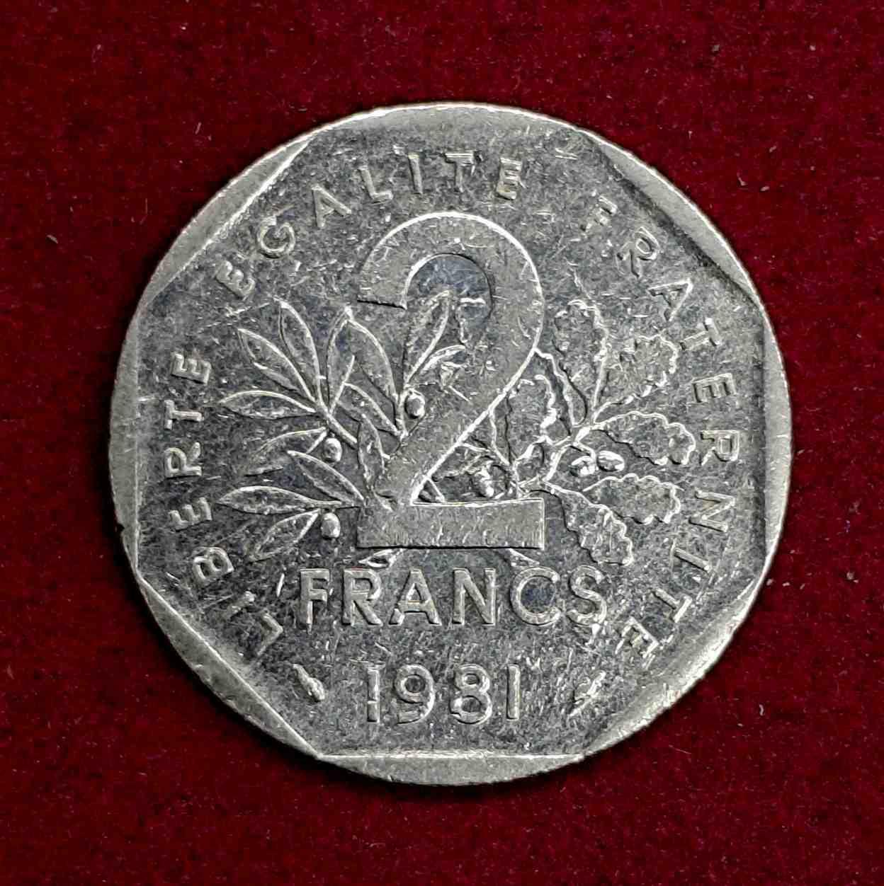 France 2 Francs 1981 Coin