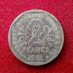 France 2 Francs 1981 Coin