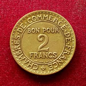 France 2 Francs Chambers of Commerce 1924 Coin