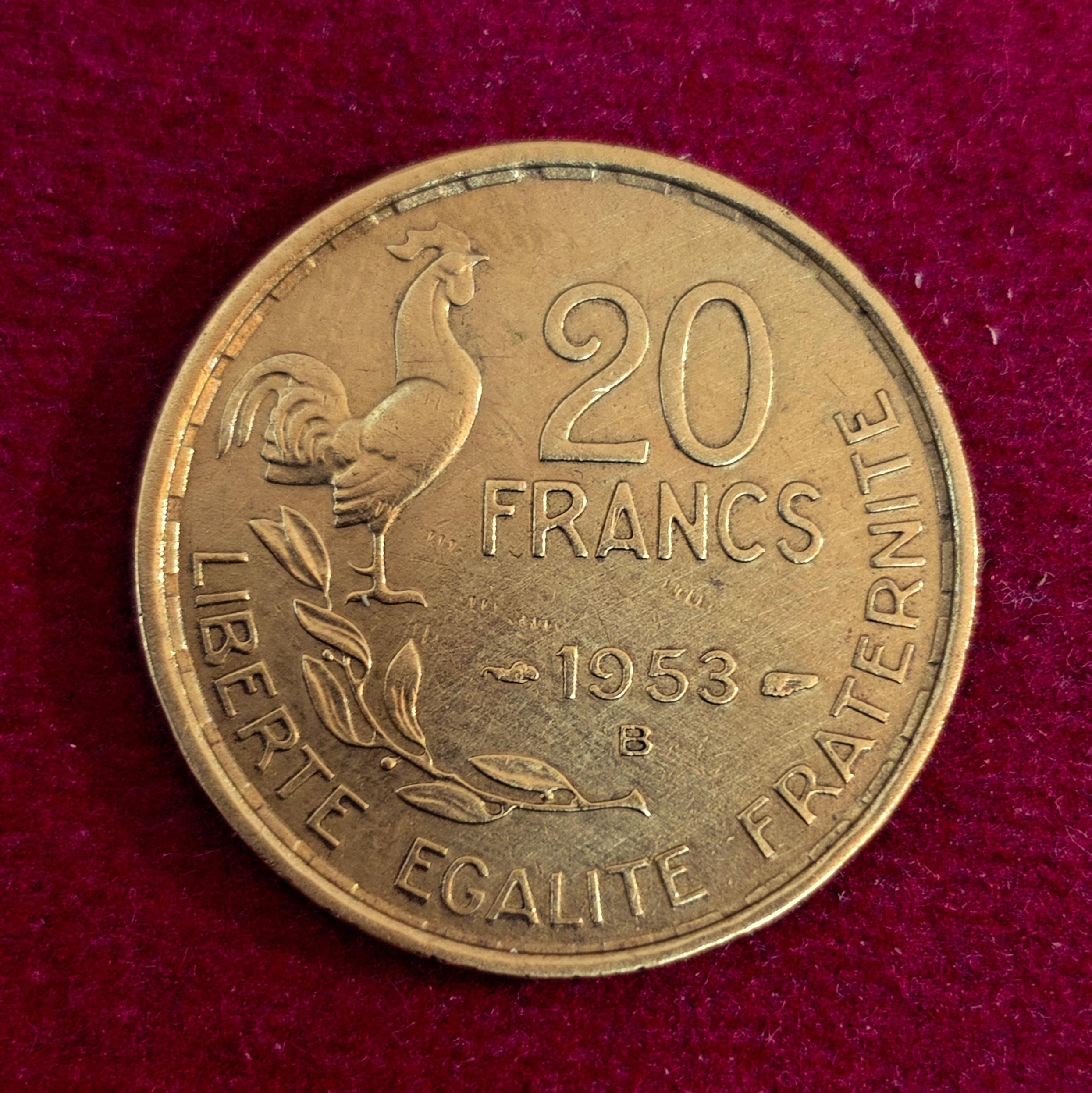France 20 Francs 1953 Coin