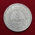France 5 Francs 1946 Coin