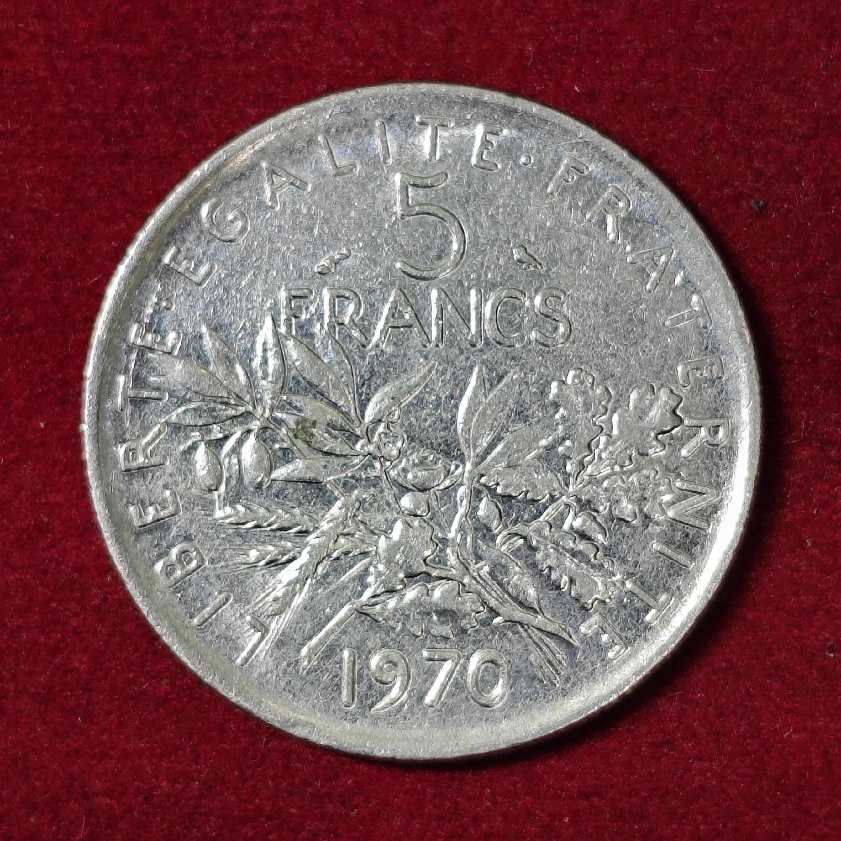 France 5 Francs 1970 Coin