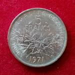 France 5 Francs 1971 Coin