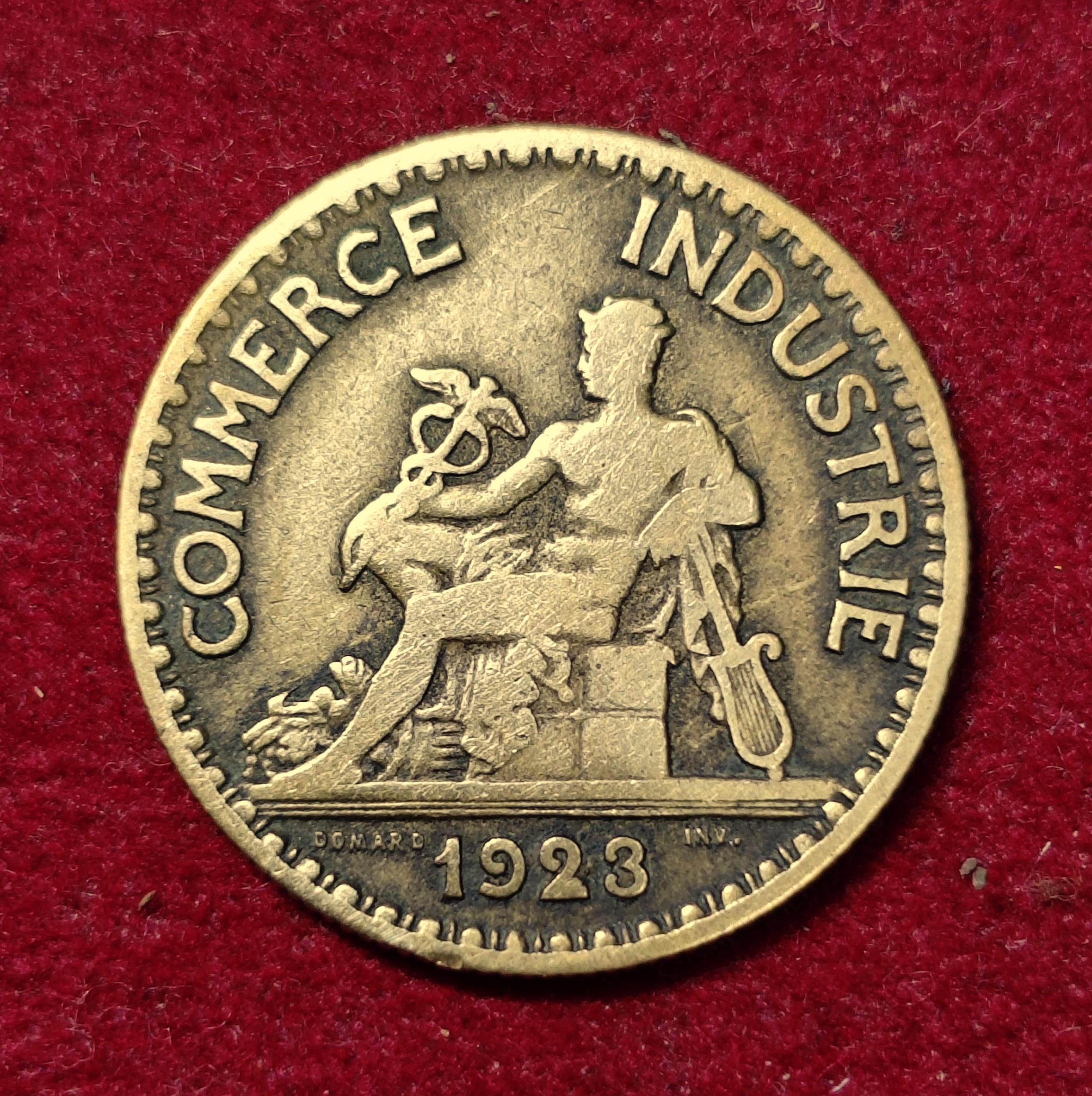 France 50 Centimes Chambers of Commerce 1923 Coin