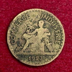 France 50 Centimes Chambers of Commerce 1927 Coin