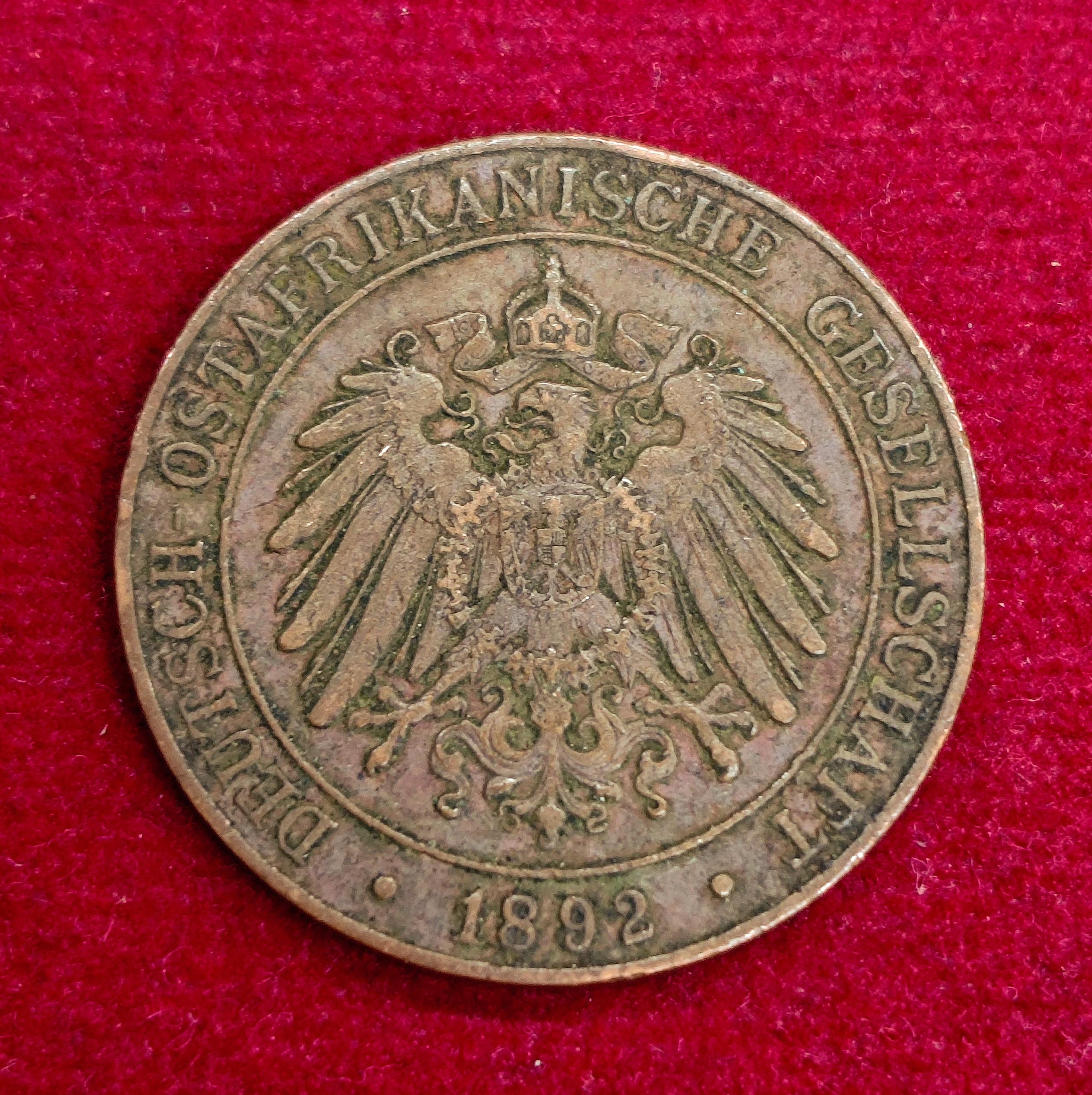 German East Africa 1 Pesa - Wilhelm II Coin