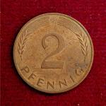 Germany 2 Pfennig 1989 Coin