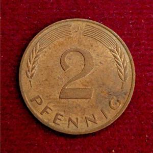 Germany 2 Pfennig 1989 Coin
