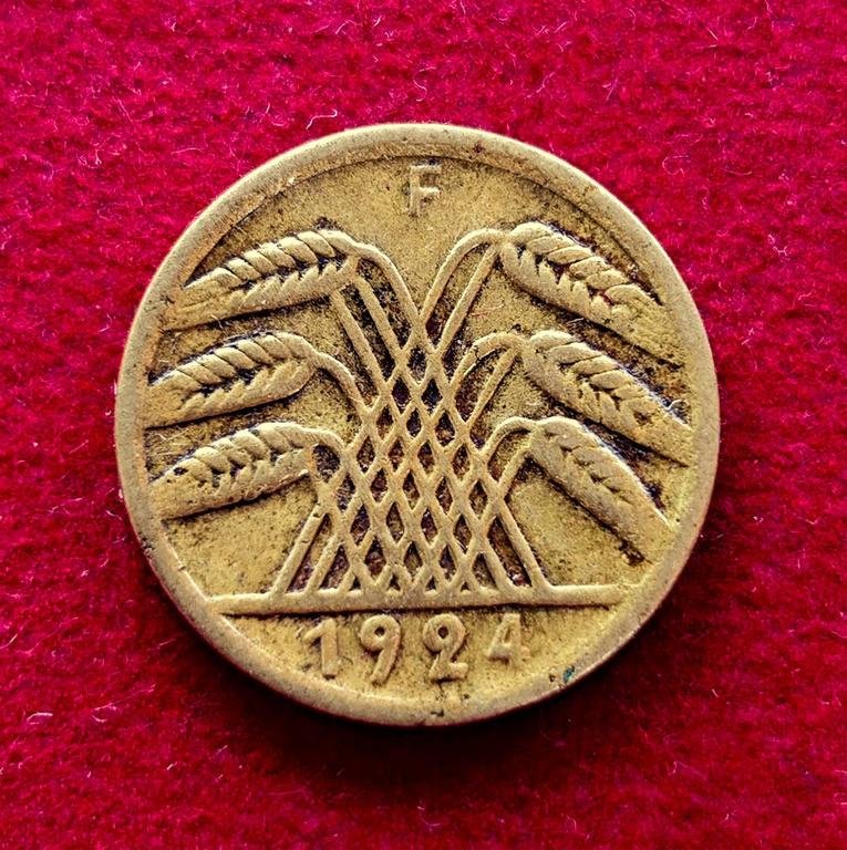 Germany 5 Reichspfennig 1924 Coin