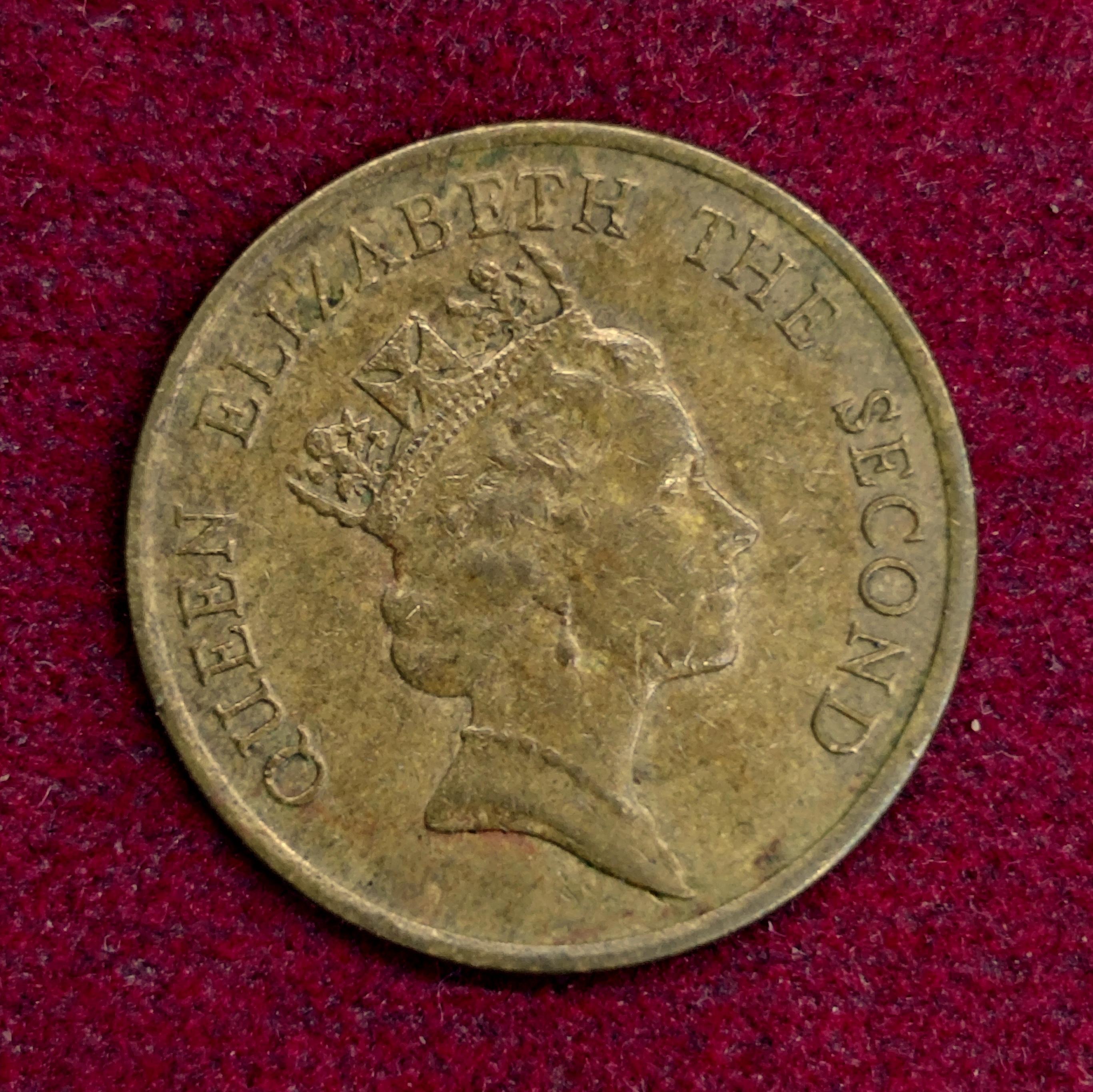 Hong Kong 10 Cents Elizabeth II 1985 Coin