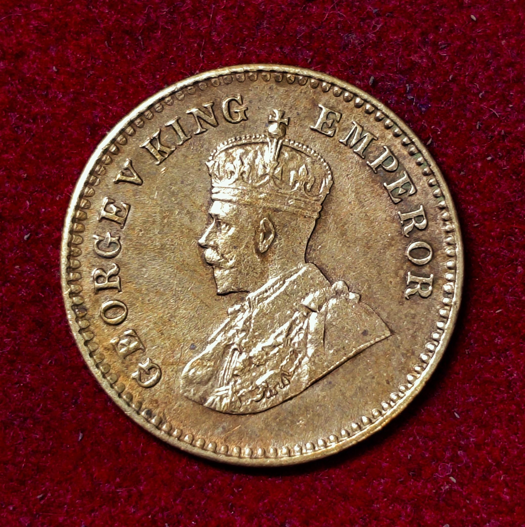 India - British 1⁄12 Anna - George V 1932 Coin