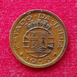 India Portuguese 10 Centavos 1958 Coin