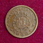 India Portuguese 10 Centavos 1958 Coin