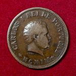 India Portuguese 1/2 Tanga Carlos I Lisboa mint 1901 Coin