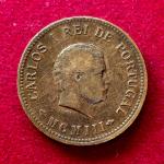 India Portuguese 1/2 Tanga Carlos I Lisboa mint 1903 Coin