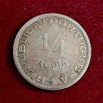 India – Portuguese 1/4 Rupia 1952 Coin