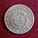 India – Portuguese 1/4 Rupia 1952 Coin