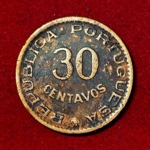 India Portuguese 30 Centavos 1958 Coin