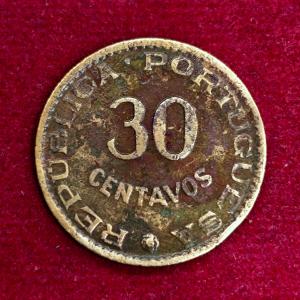 India Portuguese 30 Centavos 1958 Coin