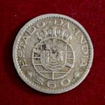 India Portuguese 60 Centavos 1959 Coin