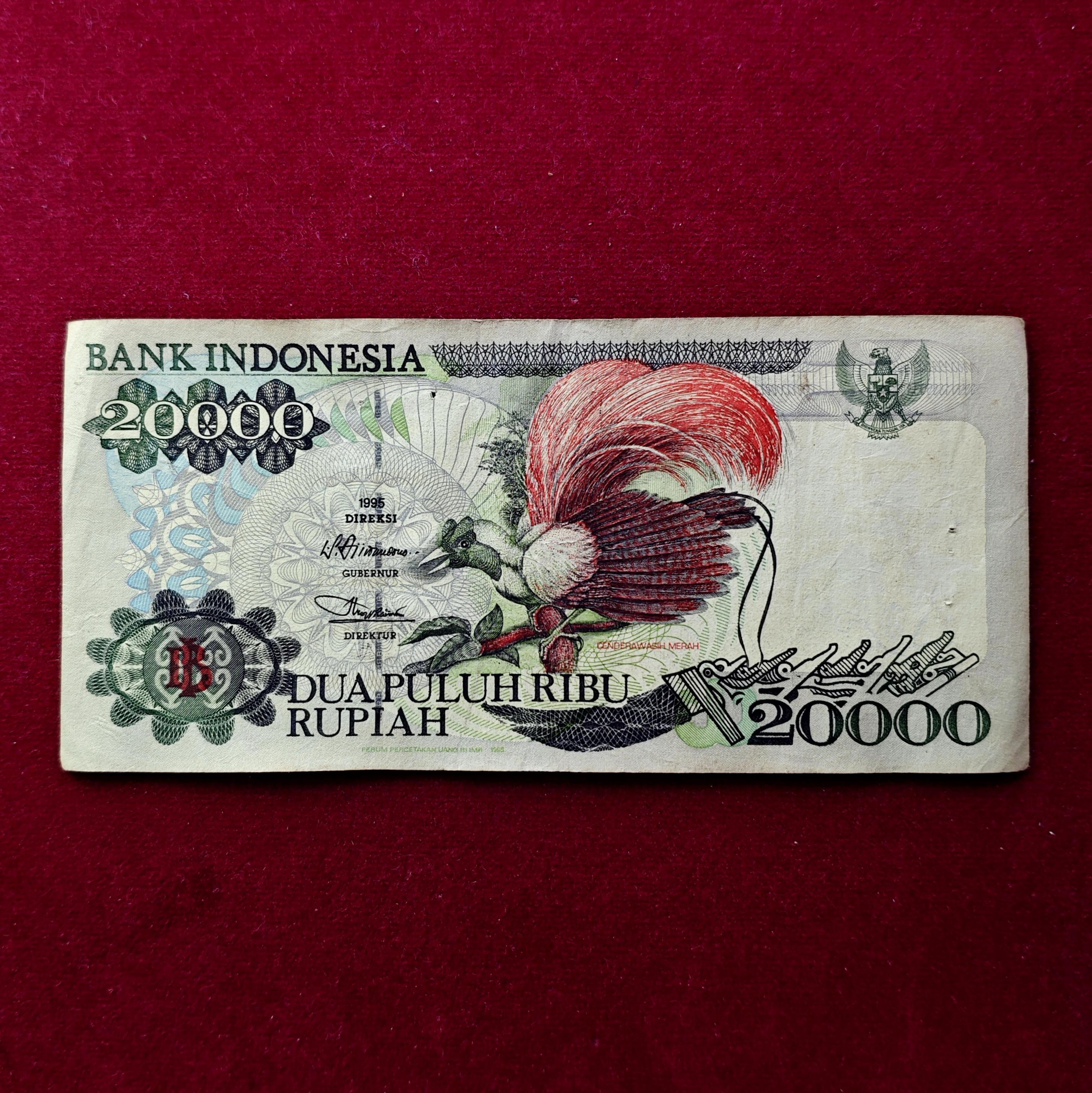 Indonesia 20,000 Rupiah 1995 Banknote