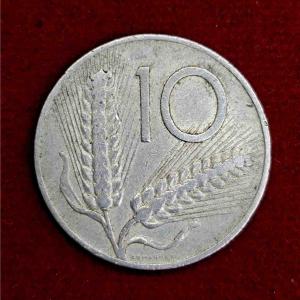 Italy 10 Lire 1955 Coin