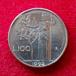 Italy 100 Lire 1992 Coin