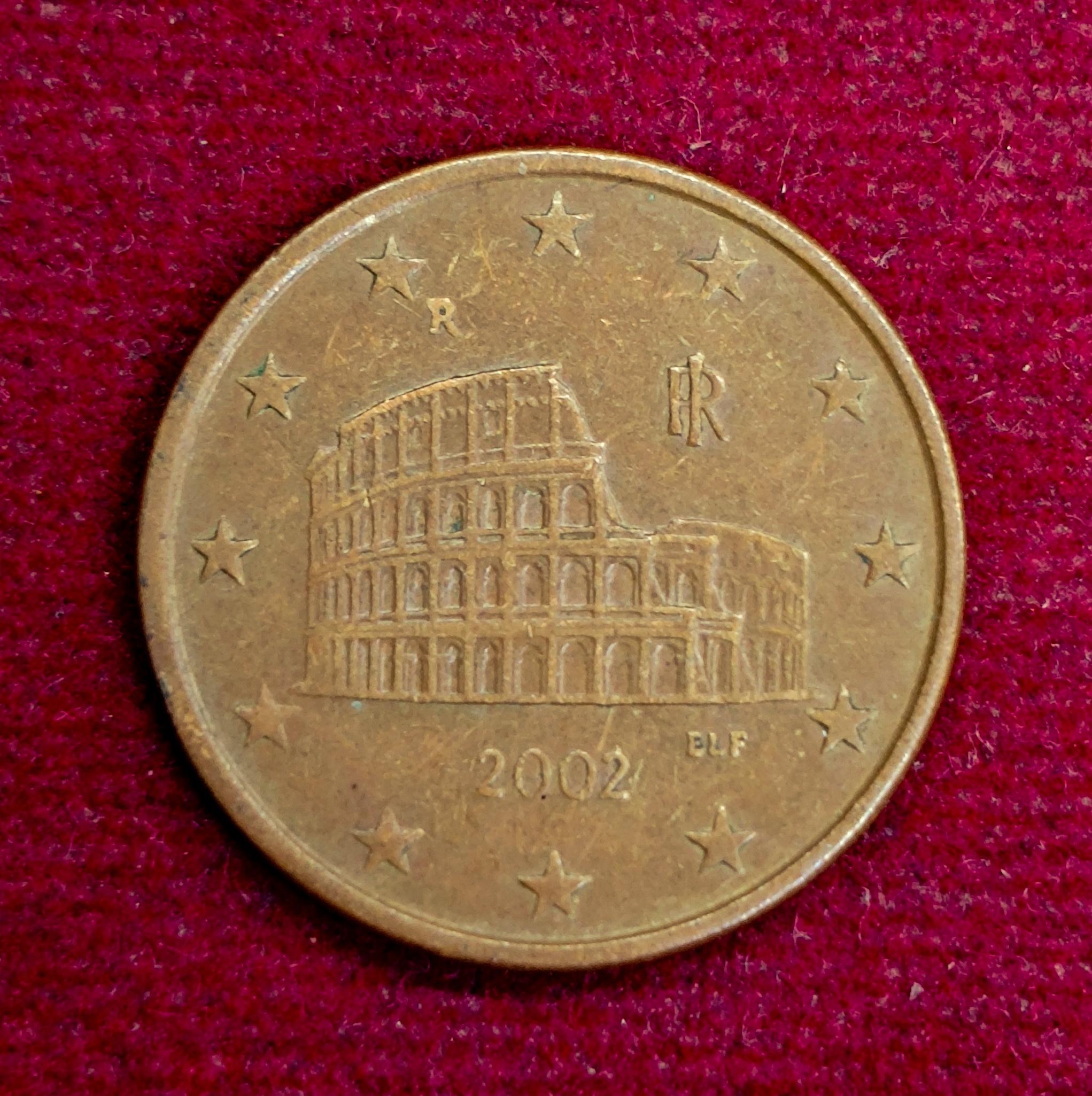 Italy 5 Euro Cent 2002 Coin