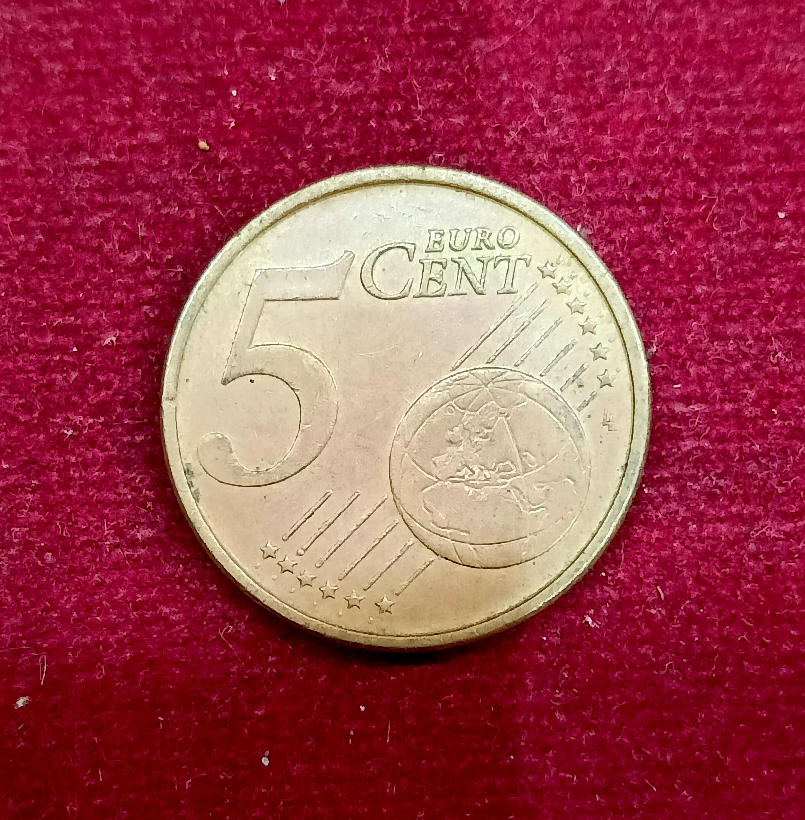 Italy 5 Euro Cent 2002 Coin